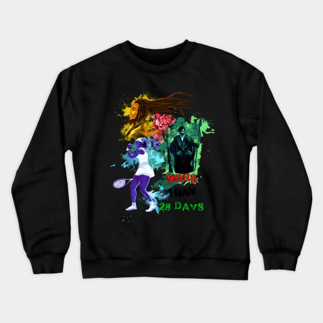 Black History Icons Crewneck Sweatshirt by Art Of Lunatik